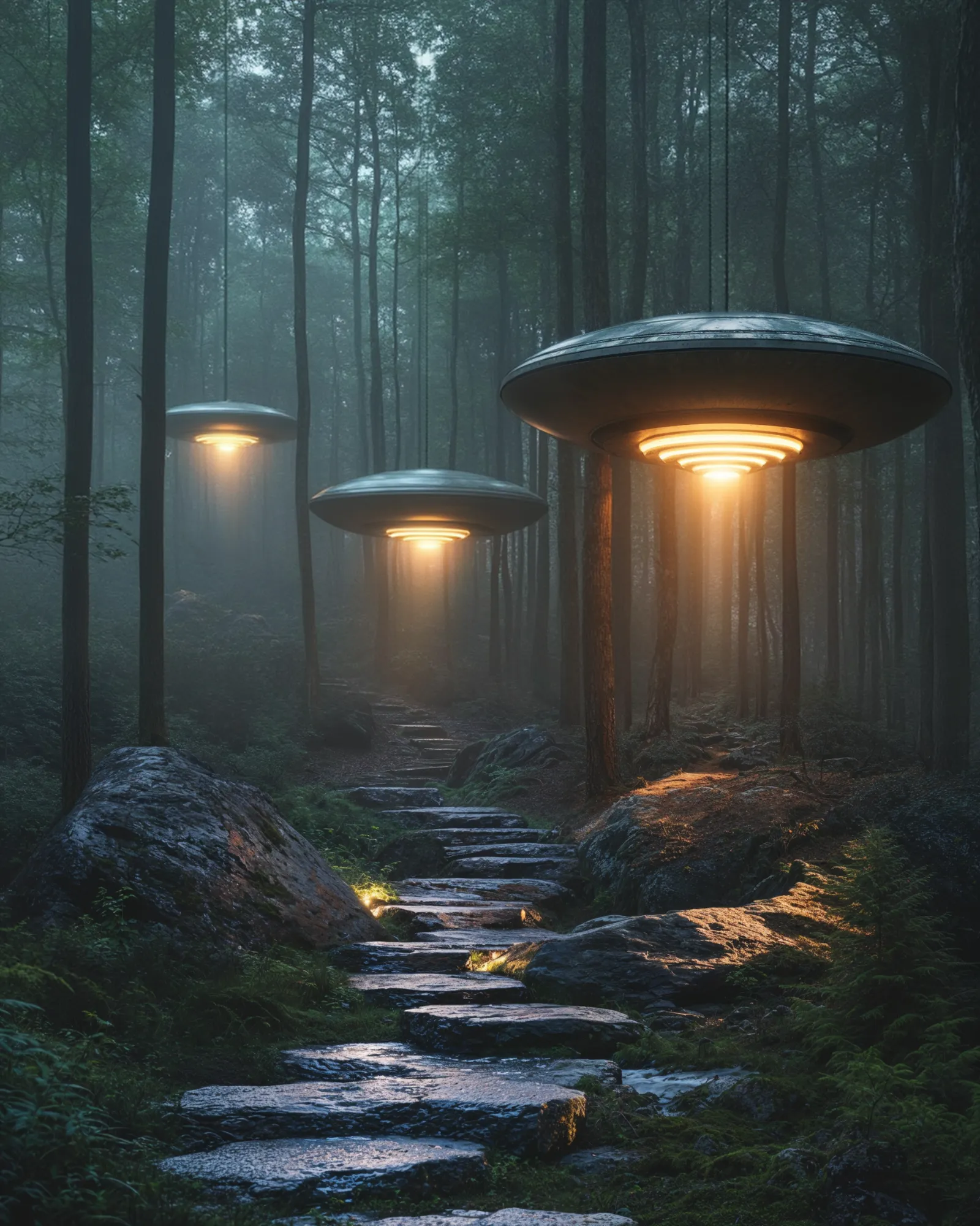 UFO Lights Land Art